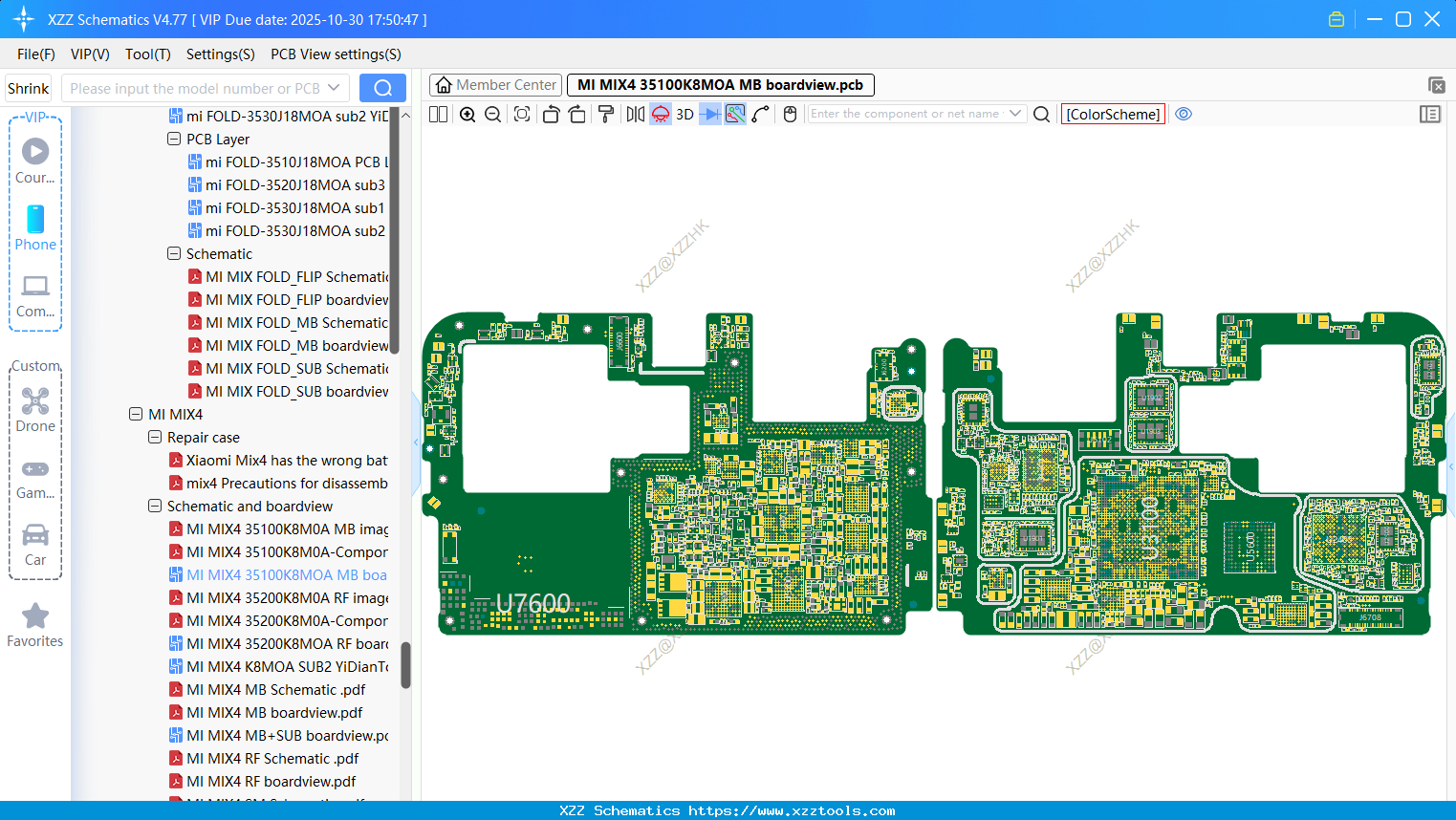 Xiaomi MI MIX4 35100K8MOA MB Boardview
